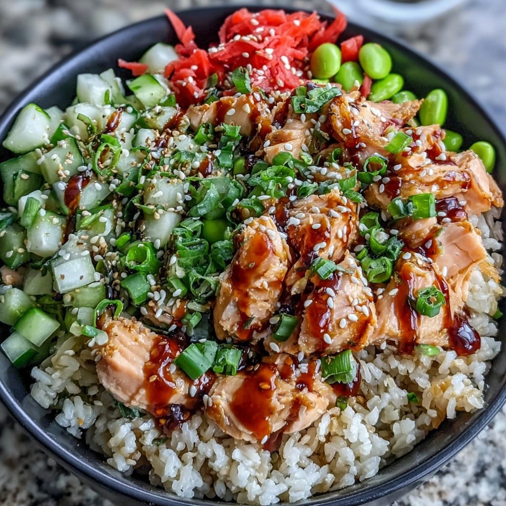 Easy Healthy Salmon Rice Bowl
