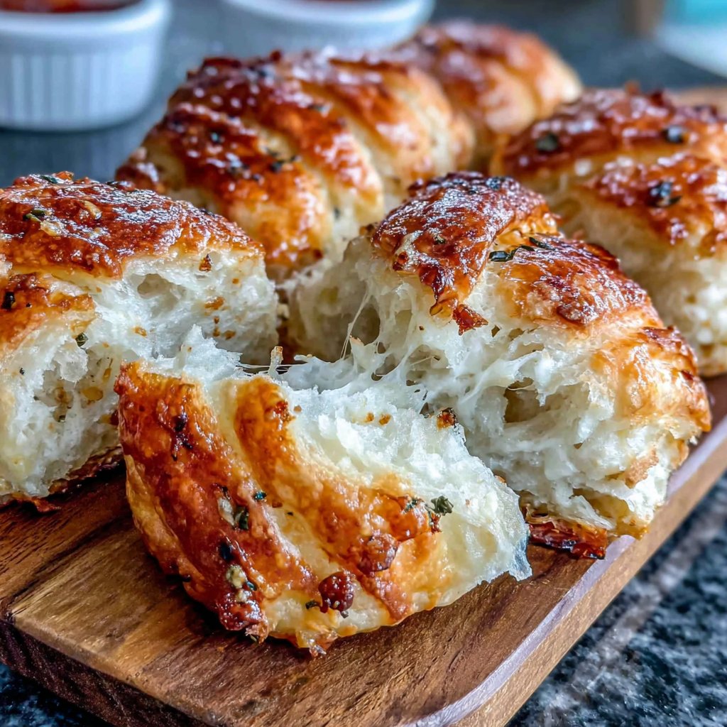 Crispy Butter Garlic Croissant Rolls