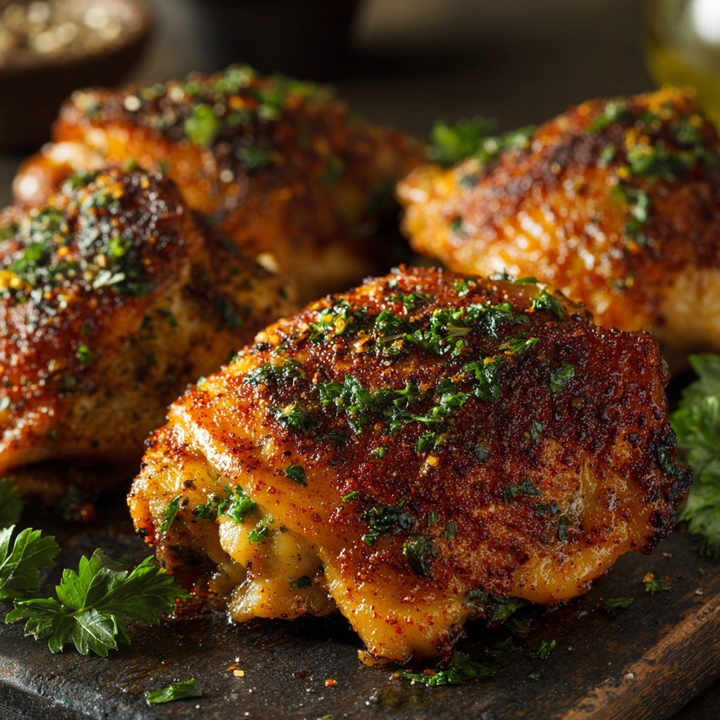 Baked Chicken Thighs With Paprika