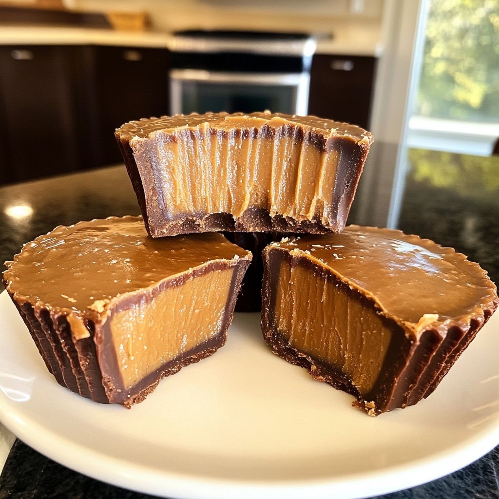 Homemade Peanut Butter Cups with Coconut Oil